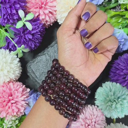 Garnet Bracelet — Prosperity, Grounding and Confident Action