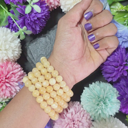 Yellow Calcite Bracelet — Joy, Confidence and Positive Self-Expression | Solar Plexus Chakra |
