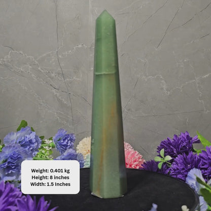 Green Aventurine Tower – Crystal of Prosperity, Healing & New Beginnings