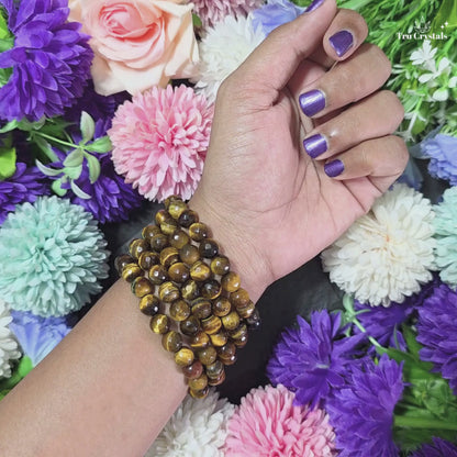 Faceted Tiger Eye Bracelet — Confidence, Focus & Courage