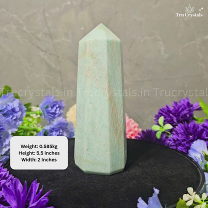 Amazonite Crystal Tower – Health, Calm & Emotional Wellness