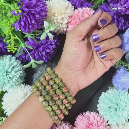 Unakite Bracelet for compassion and kindness