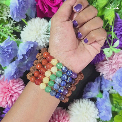 7 Chakra Rudraksha Bracelet — Chakra Balance & Inner Harmony