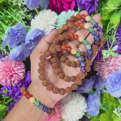 7 Chakra Rudraksha Bracelet — Chakra Balance & Inner Harmony