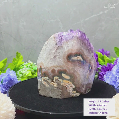 Brazilian Amethyst Geode, 1.448 kg | Pure Energy & Inner Peace | ANAGHA