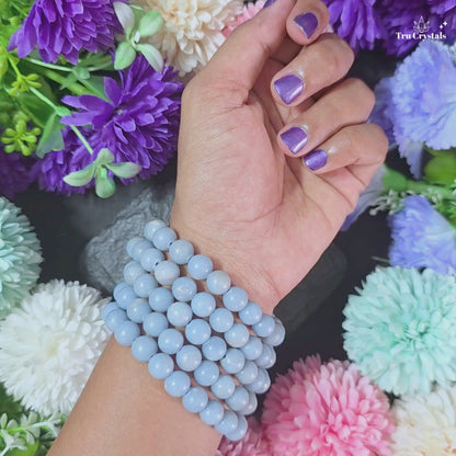 Angelite Bracelet — Angelic Connection, Peace & Spiritual Guidance