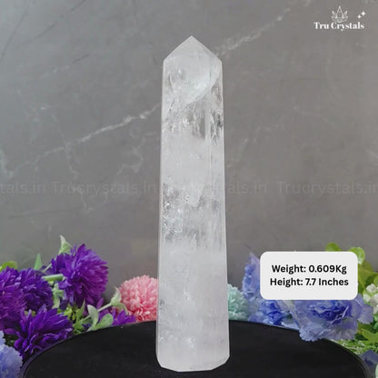 Clear Quartz Jumbo Tower – Master Amplifier of Energy & Clarity - 0.609Kgs