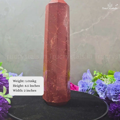 Red Jasper Tower – Grounding Strength Crystal | Root Chakra Healing Stone