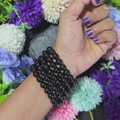 Black Tourmaline Bracelet for Protection from evil eye