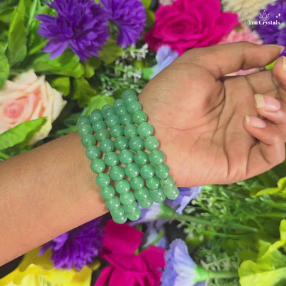 Green Aventurine Wealth and Prosperity Bracelet — Opportunity, Growth and Abundance | Heart Chakra | TruCrystals