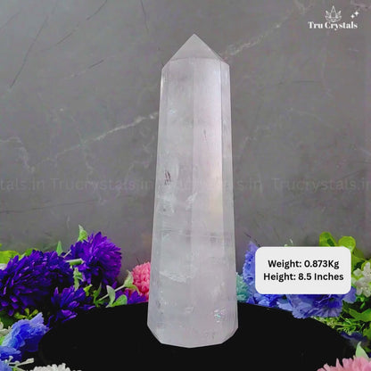 Clear Quartz Jumbo Tower – Crystal of Clarity, Energy & Amplified Intentions- 1.082Kgs