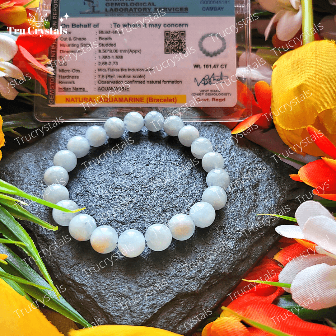 AquaMarine Bracelet for Inner Peace (Certified)