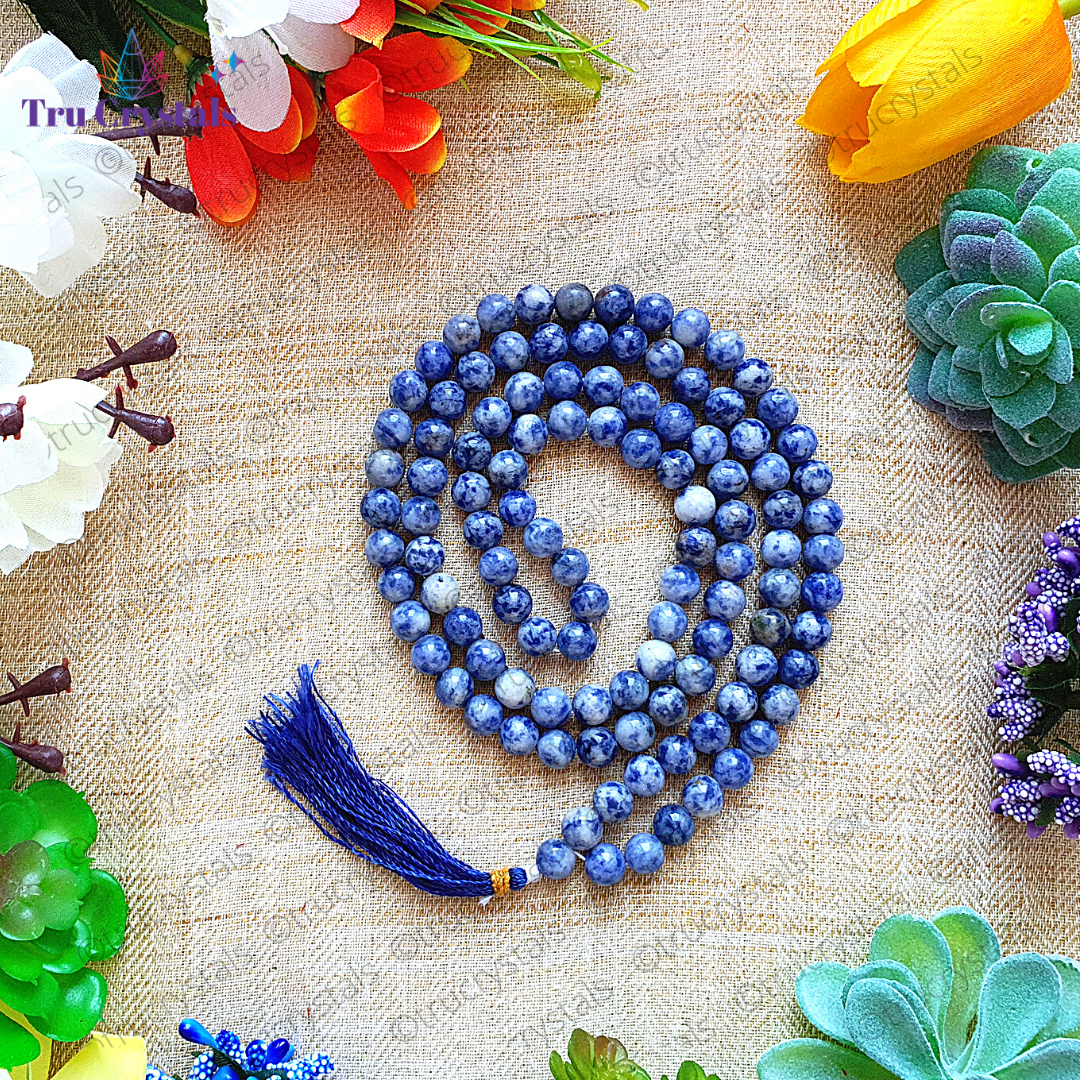 Sodalite Japa Mala: For Spiritual Growth