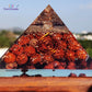 Rudraksha Orgonite Pyramid for Divine Vibrance