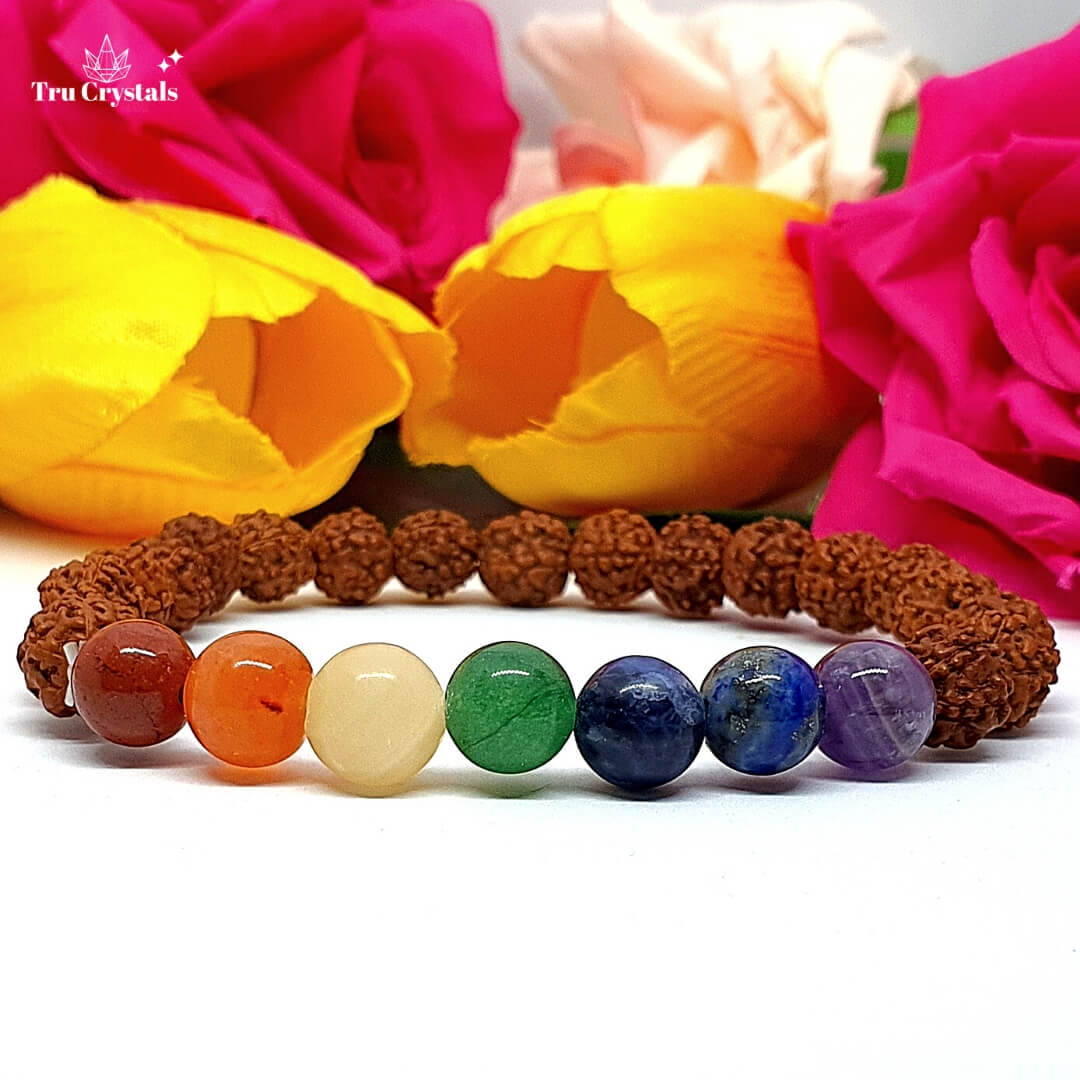 7 Chakra Rudraksh Bracelet