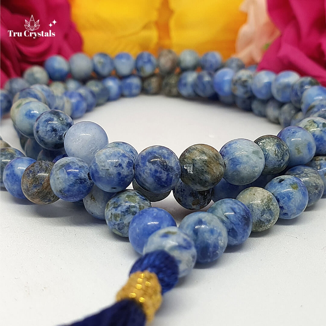 Sodalite Japa Mala: For Spiritual Growth