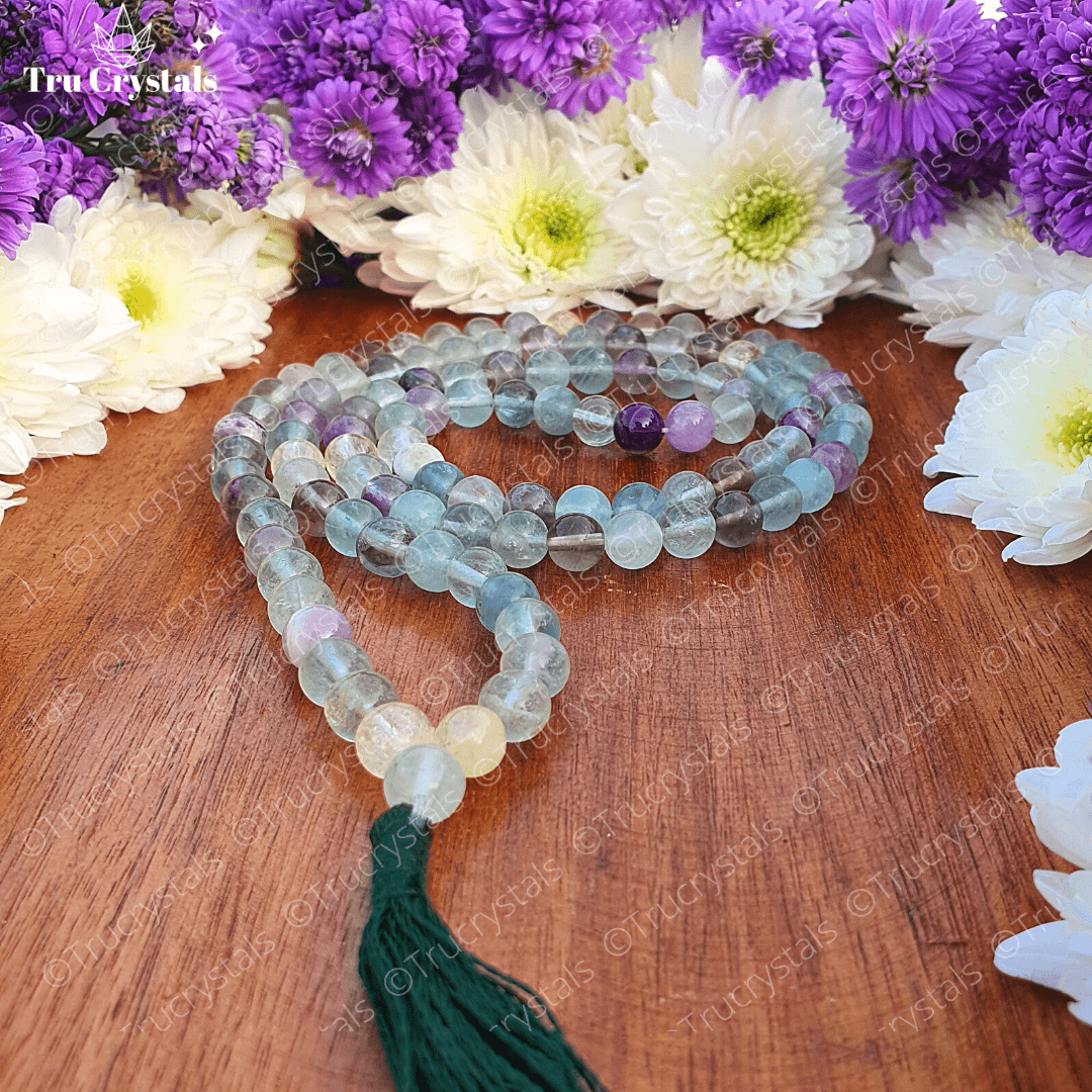 Fluorite Japa Mala: For Harmonizing Spiritual Energy