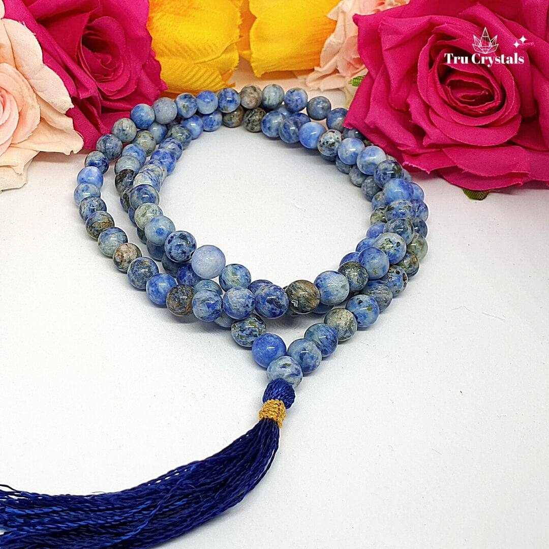 Sodalite Japa Mala: For Spiritual Growth