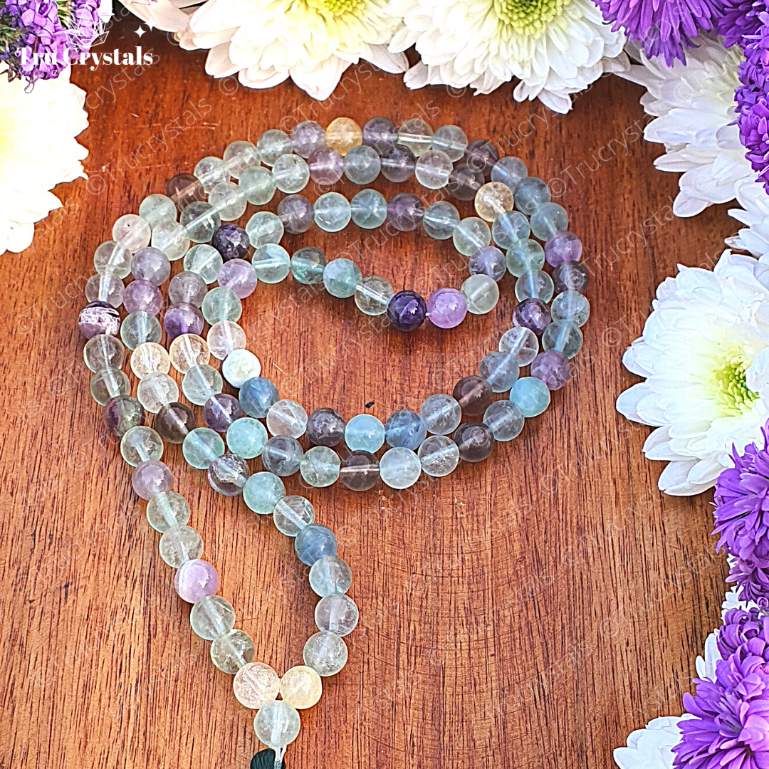 Fluorite Japa Mala: For Harmonizing Spiritual Energy