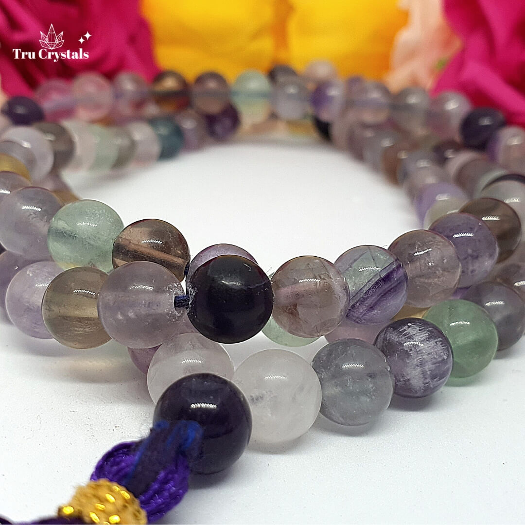 Fluorite Japa Mala: For Harmonizing Spiritual Energy