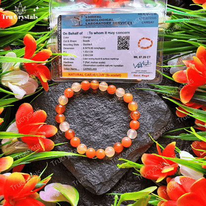 Orange Carnelian Bracelet to boost creativity