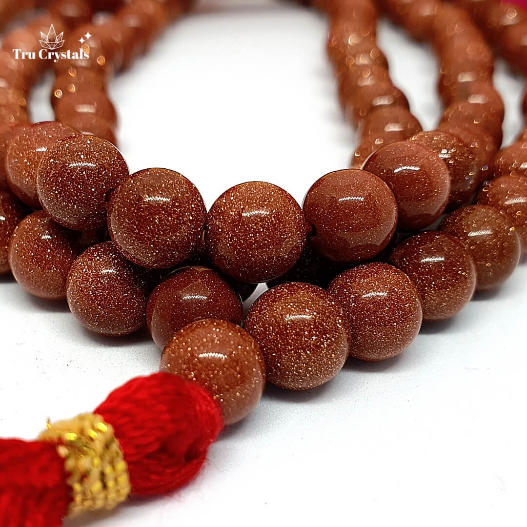 Red Goldstone Japa Mala: To Encourage Positive Attitude