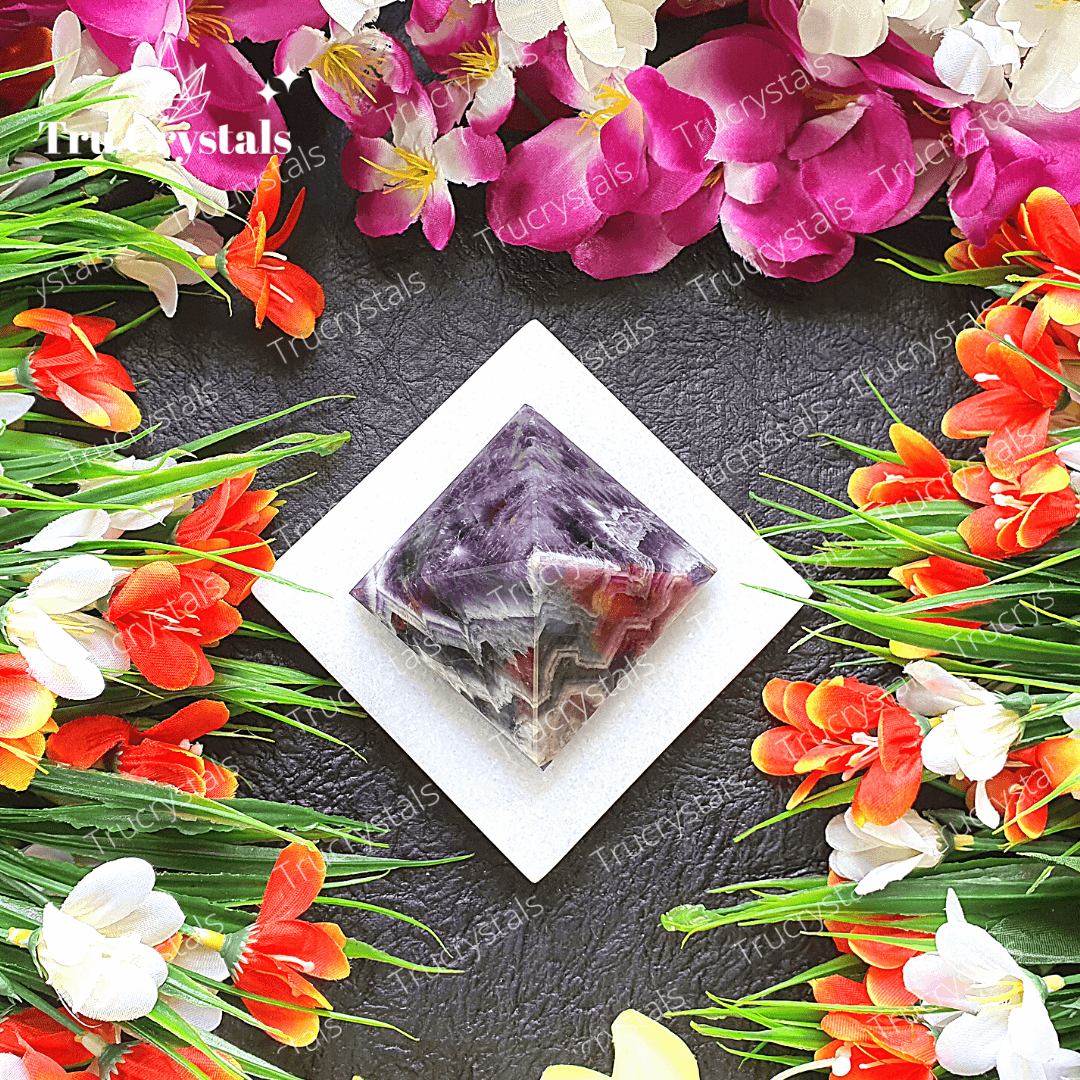 Amethyst Crystal Pyramid For Peace & Energy Healing