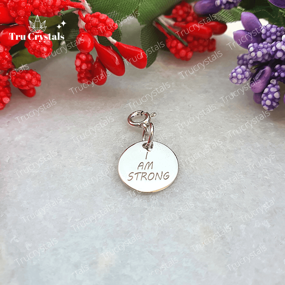 inspiration charm 1 (I am Strong) – Trucrystals.in