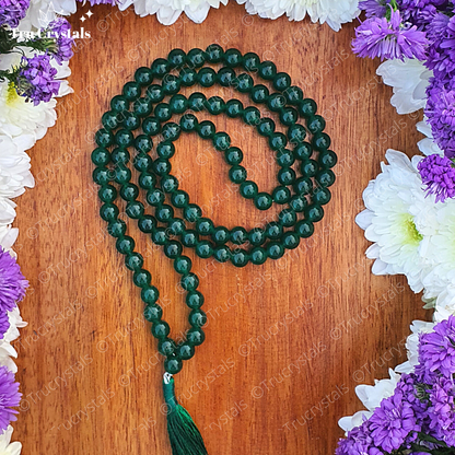 Green Jade Japa Mala: To Bring Good Luck