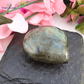Iridescent Labradorite heart