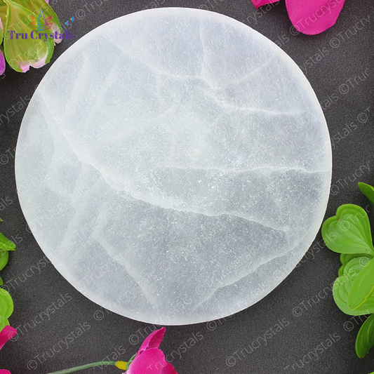 Selenite Charging Plate: Round