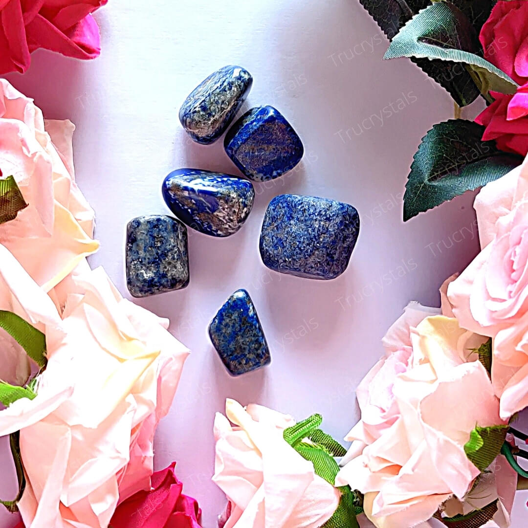 Lapis Lazuli Tumbles (Pack of 4 Stones)