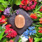 Orange Selenite Palm Stone - To Cleanse Aura