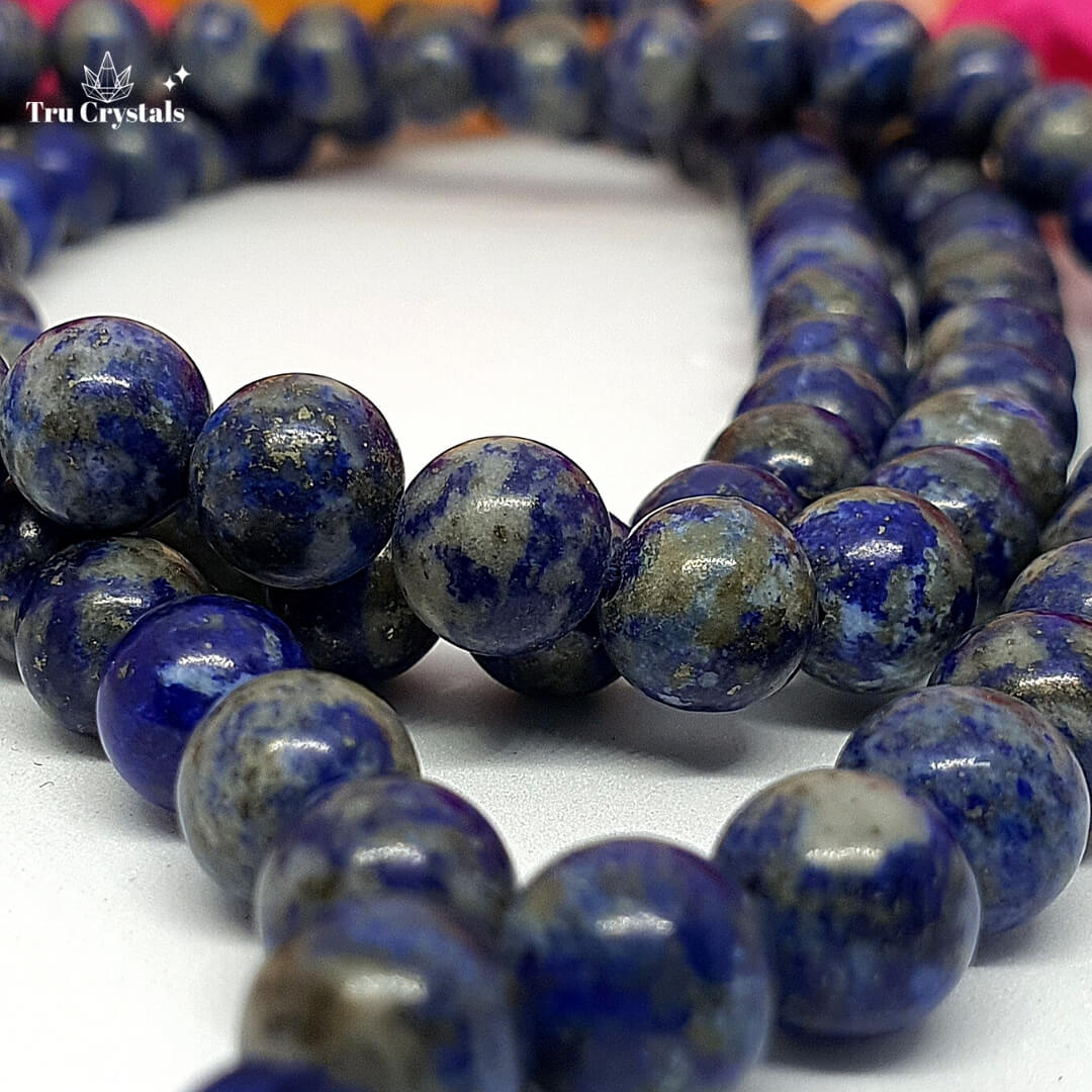 Lapis Lazuli Rudraksha Mala Bracelet | औं 5th Element Yoga
