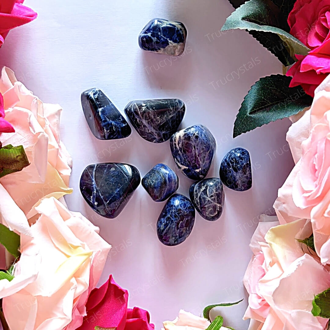 Sodalite Tumble Stone ( Pack of 4 stones )