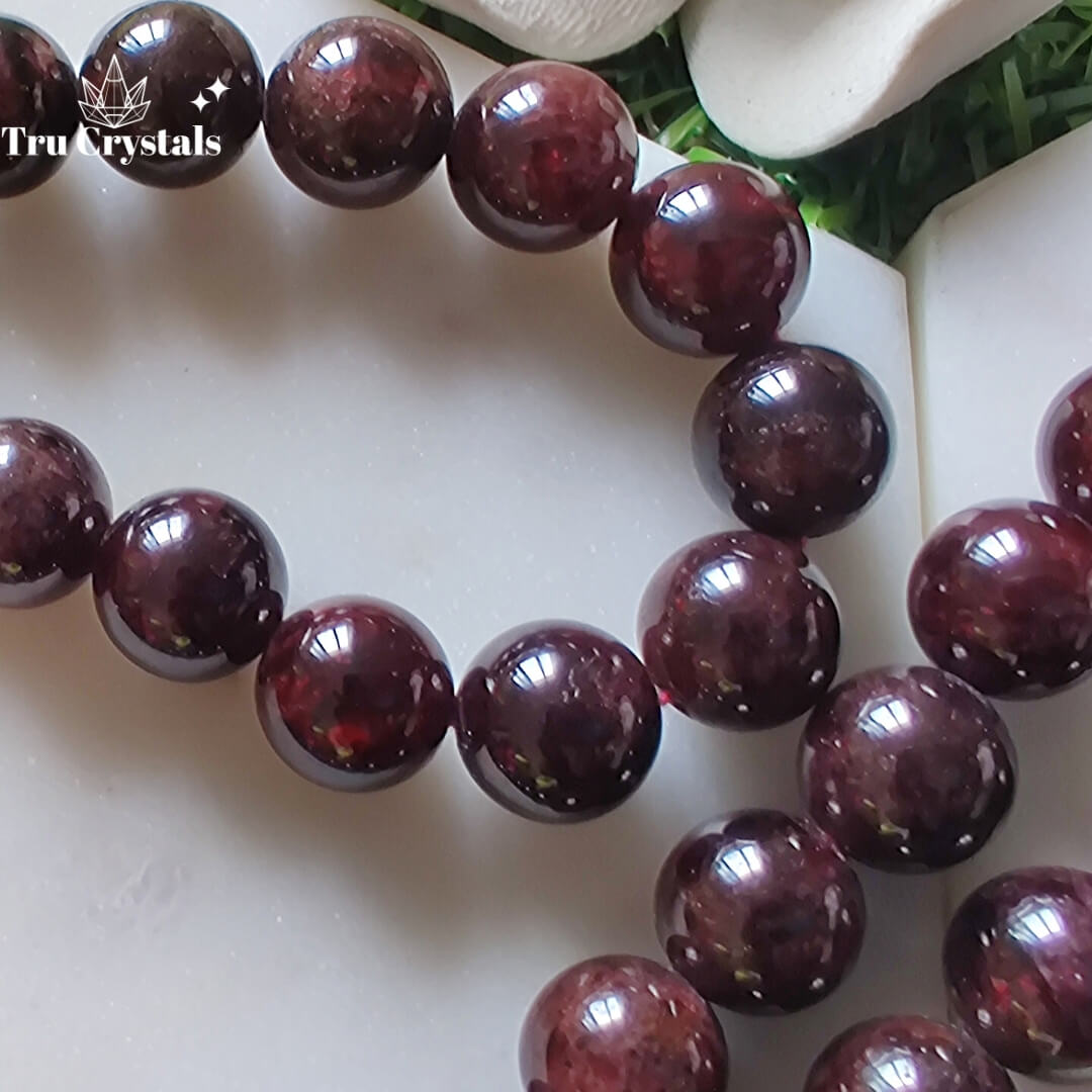 Garnet Japa Mala: For Prosperity and Abundance