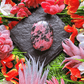 Rhodonite Palm Stone for Stimulate Love & Passion