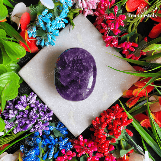 Amethyst Palm Stone For Energy Healing