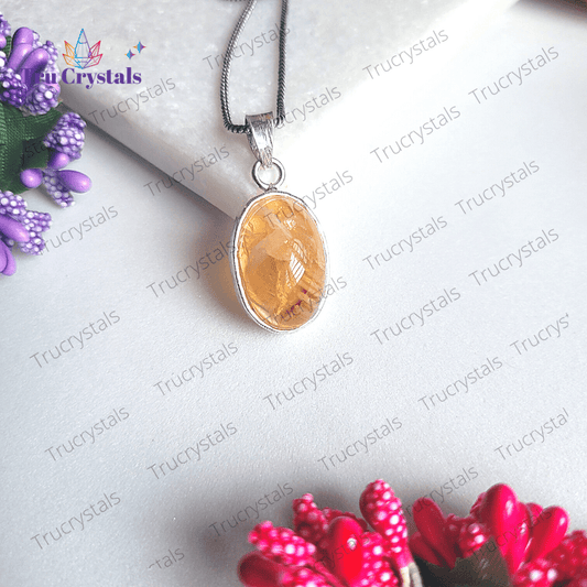 Citrine Pendant Necklace