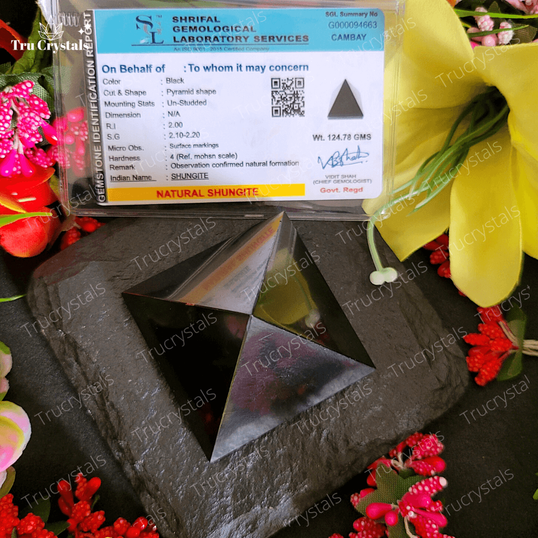 Elite Shungite Pyramid (Certified)