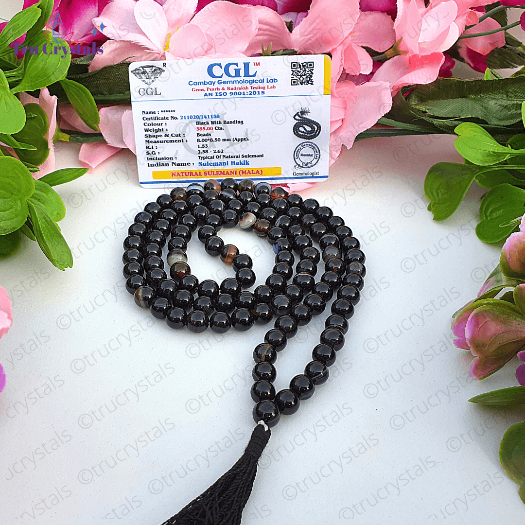 Sulaimani Hakik/ Sulemani Agate Mala