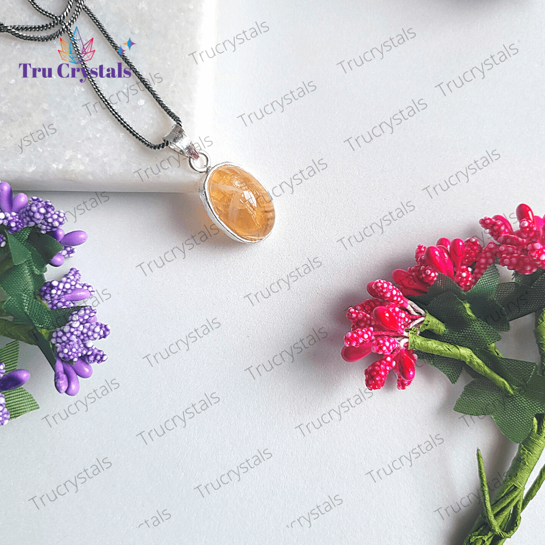 Citrine Pendant Necklace