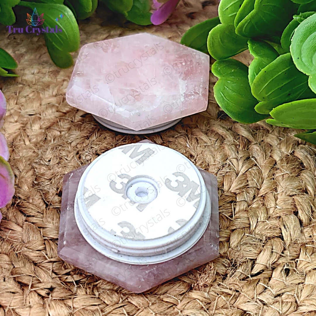 Rose Quartz Mobile Pop Socket