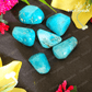 Natural Turquoise (Arizona) Tumbles (Pack Of 4)