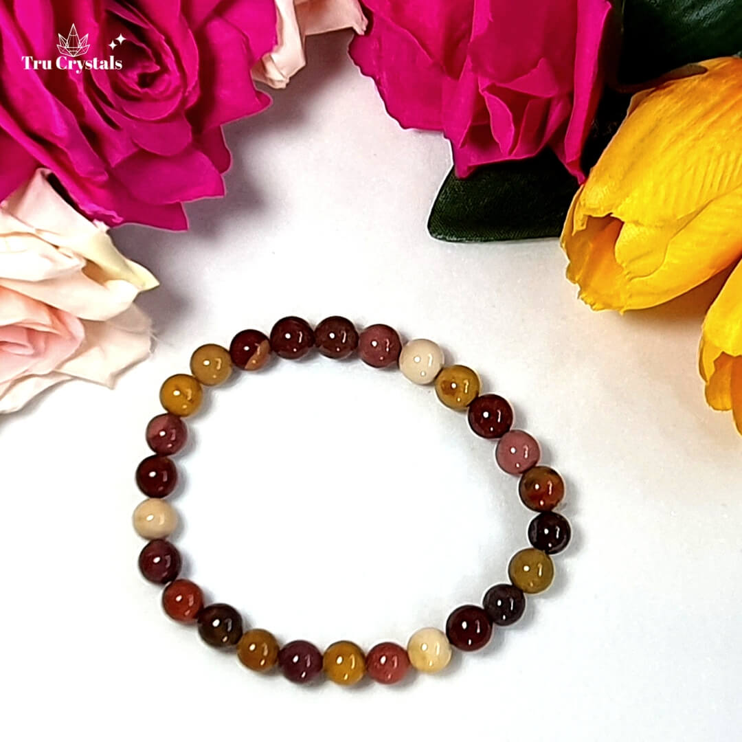 Natural Stone Beads Mookaite Jasper Round Loose Beads For Jewelry Making  DIY Bracelet Accessories 14'' Strand