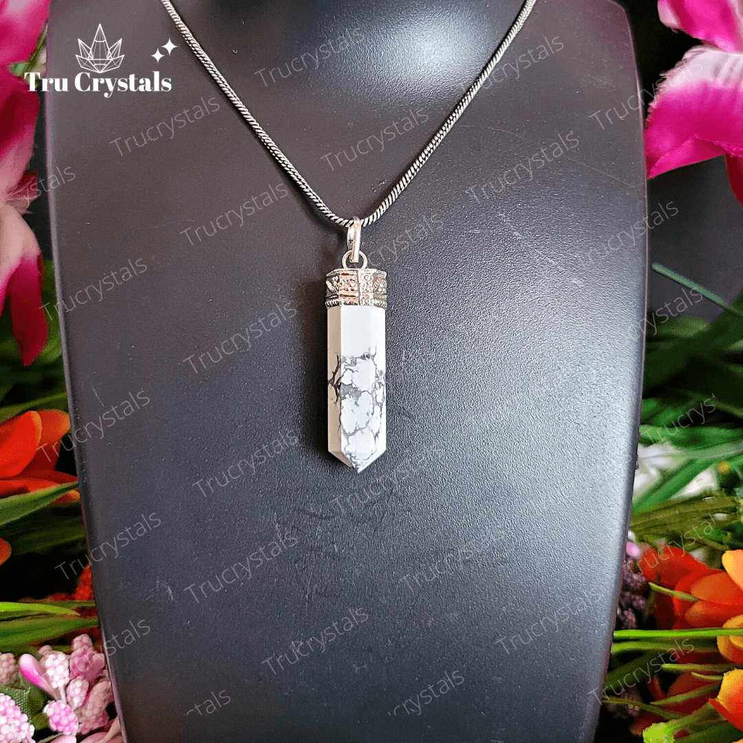 Howlite Pencil Pendant