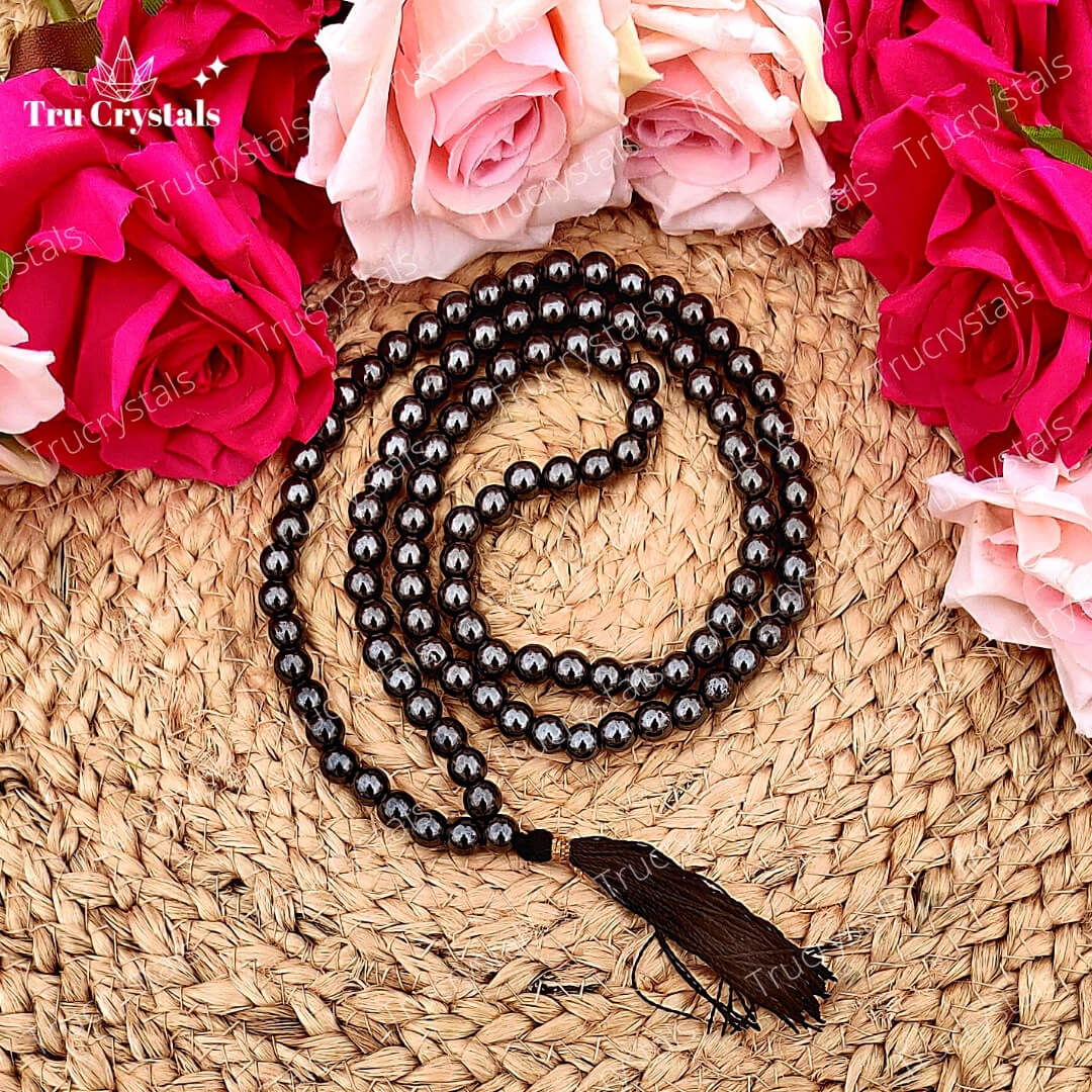Hematite Japa Mala: For Concentration and Focus