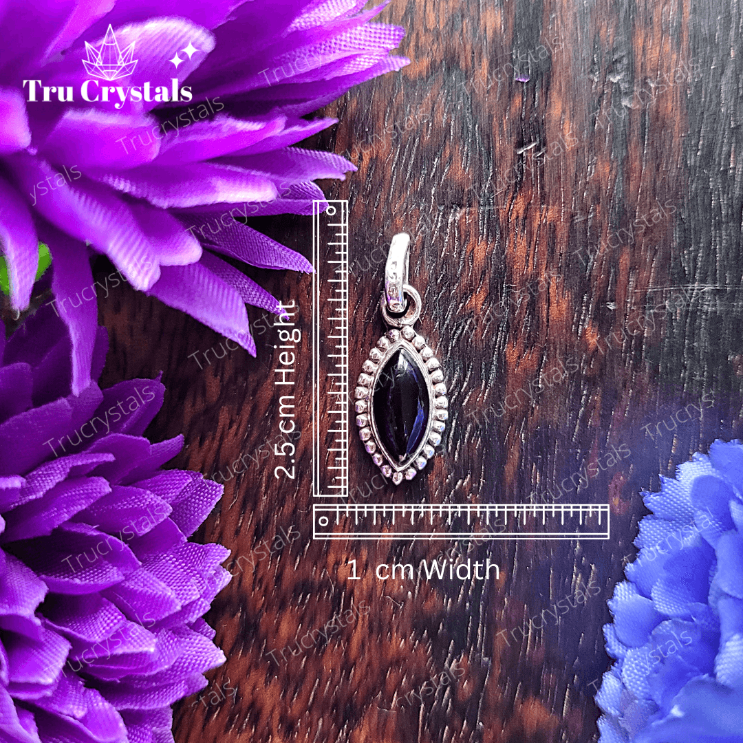 Black Tourmaline Silver Pendant
