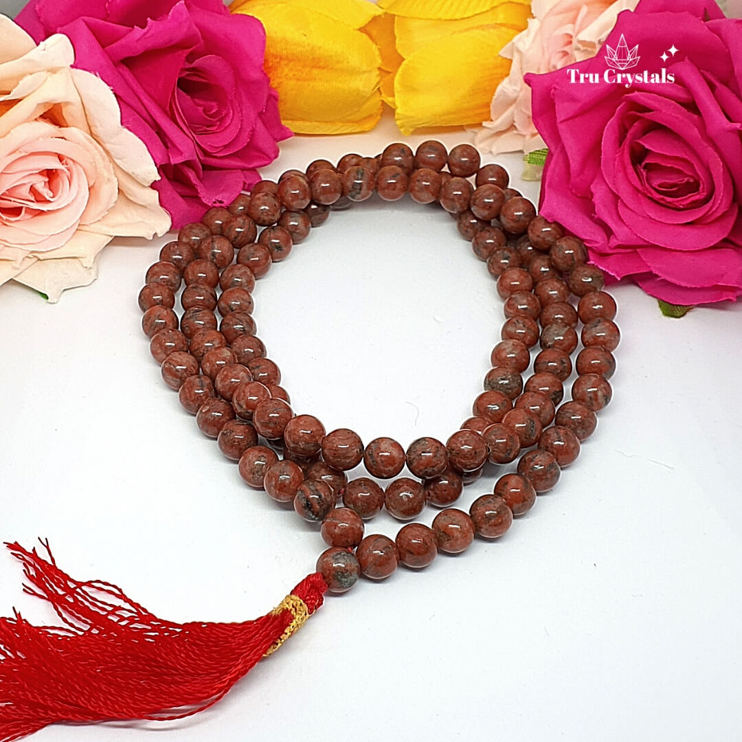 Red Jasper Japa Mala: For Patience & Tolerance