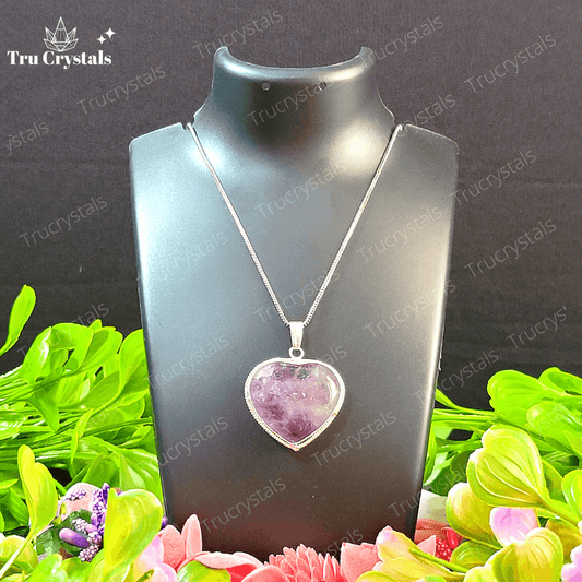 Amethyst Heart Pendant Necklace